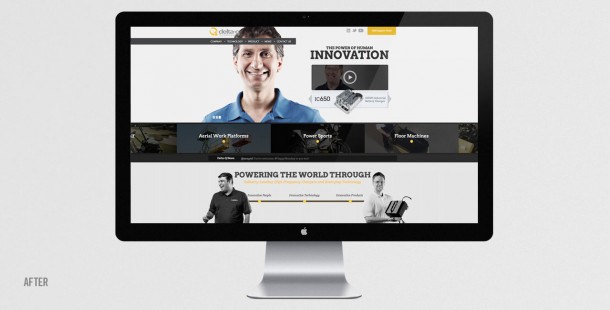 Delta-Q’s redesigned website focused on the company’s new “Power of Human Innovation” brand positioning.