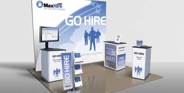 MaxHire’s first ever trade show display was the catalyst for the “Go Hire” campaign launch