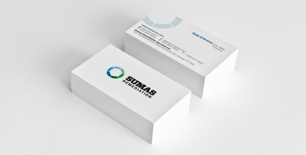 Sumas Remediation’s new business cards.